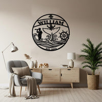 Custom Nautical Name Sign