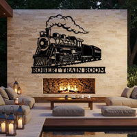 Custom Train Room Sign