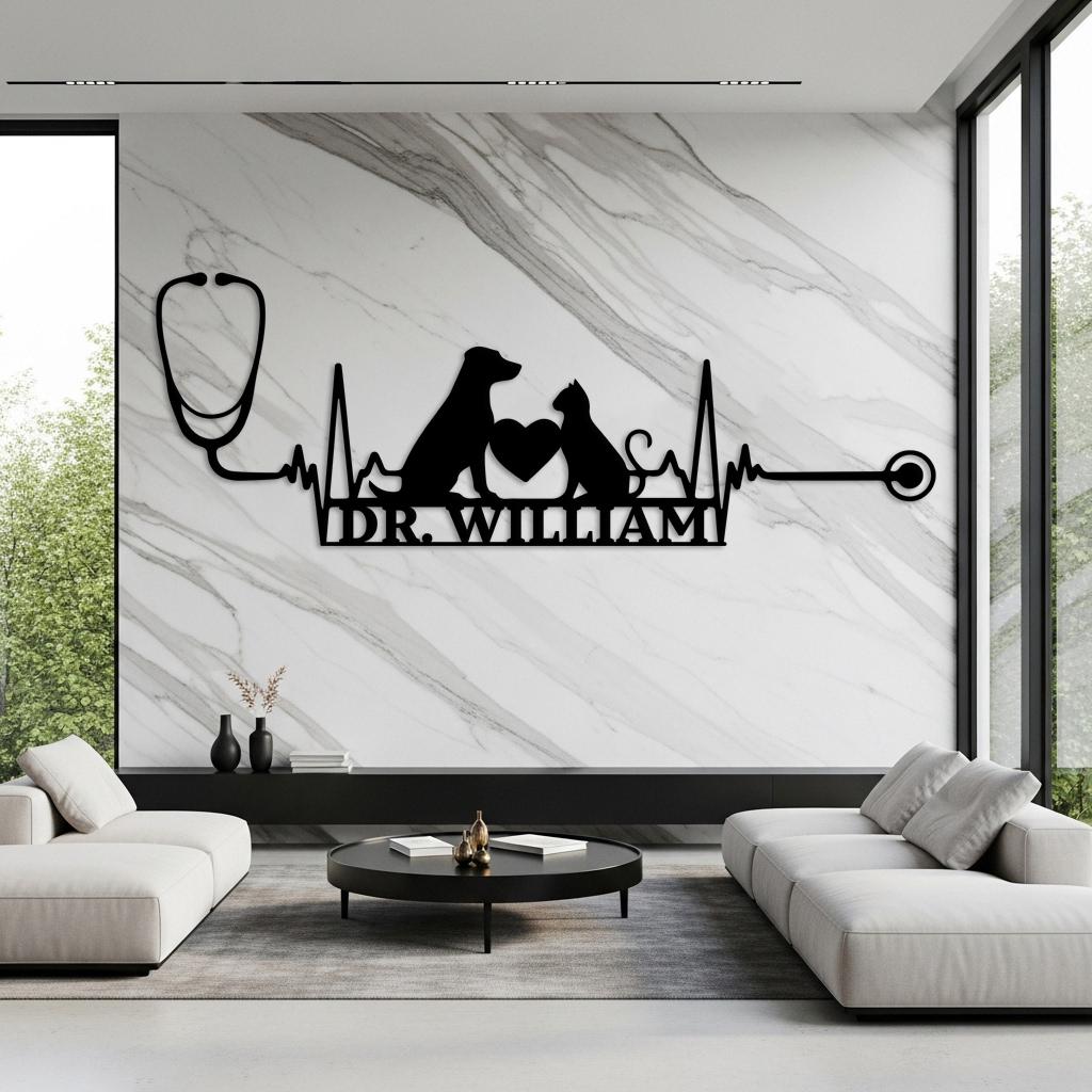 Custom Veterinarian Name Sign
