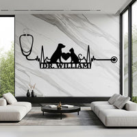 Custom Veterinarian Name Sign