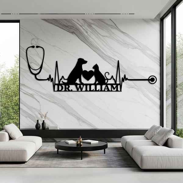 Custom Veterinarian Name Sign