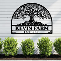Tree of Life Farm Sign Outdoor