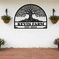 Tree of Life Farm Sign Outdoor