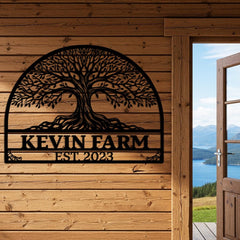 Tree of Life Farm Sign Outdoor