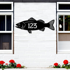 Custom Fish Address Sign