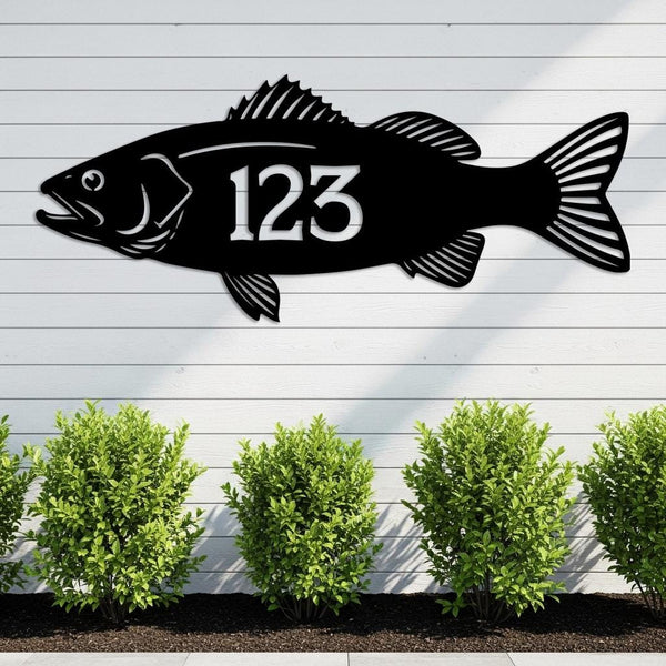 Custom Fish Address Sign