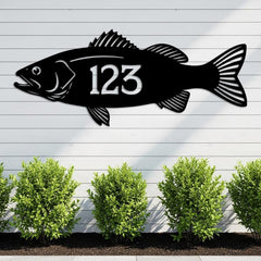 Custom Fish Address Sign