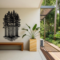 Tree House Number Sign