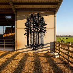 Tree House Number Sign