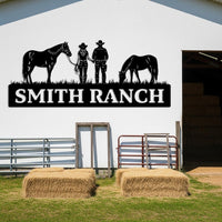 Custom Ranch Metal Sign