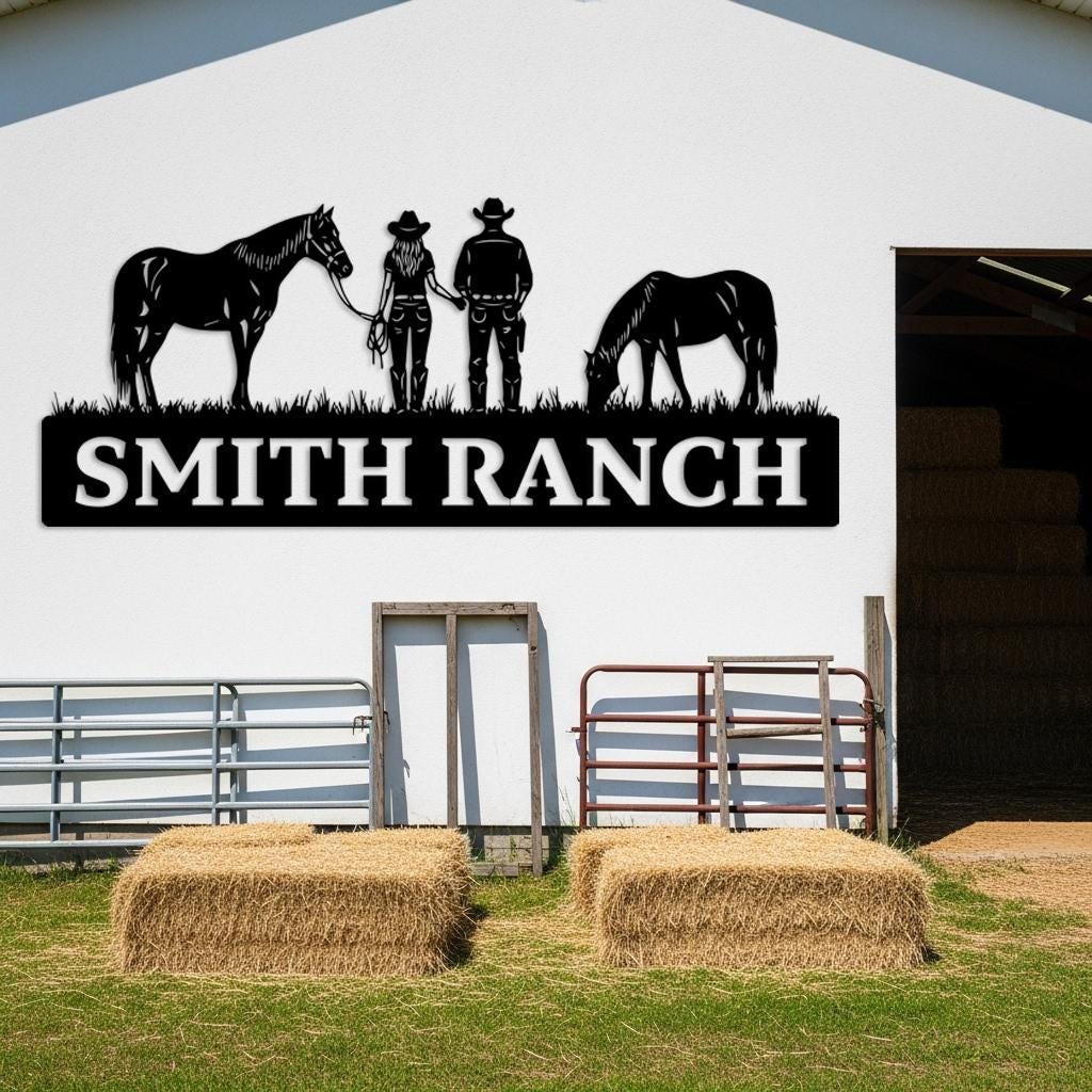 Custom Ranch Metal Sign
