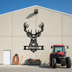 Custom Deer Metal Sign