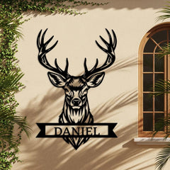 Custom Deer Metal Sign