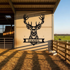 Custom Deer Metal Sign