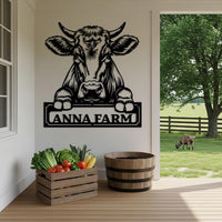 Cow Farm Sign