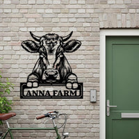 Cow Farm Sign