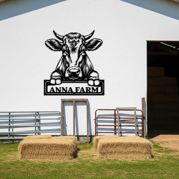 Cow Farm Sign