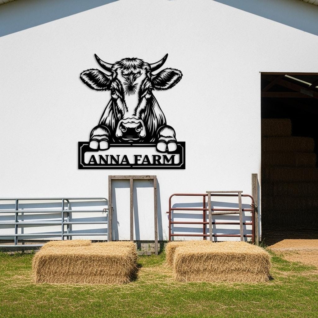 Cow Farm Sign