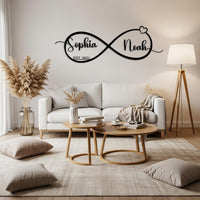 Infinity Heart Name Sign