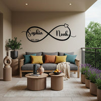 Infinity Heart Name Sign