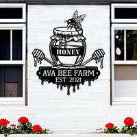 Custom Bee Farm Sign