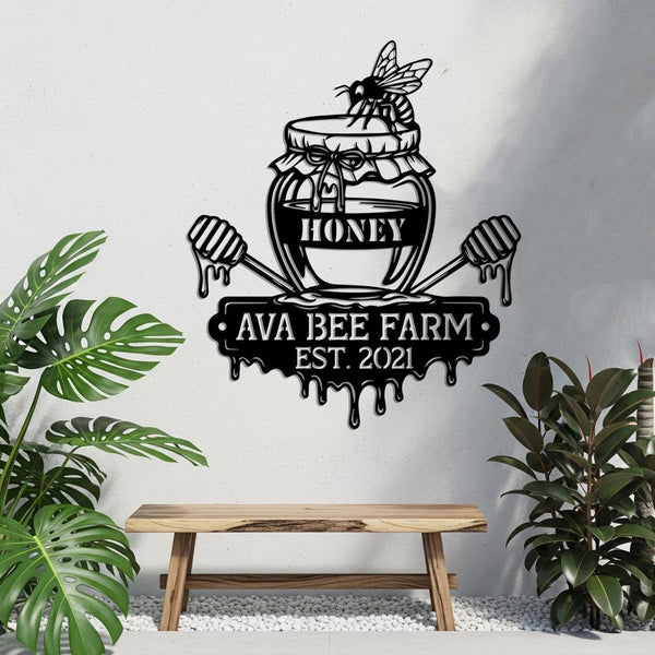 Custom Bee Farm Sign