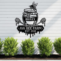 Custom Bee Farm Sign