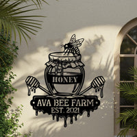 Custom Bee Farm Sign