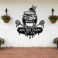 Custom Bee Farm Sign
