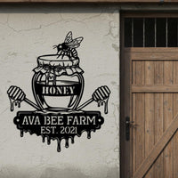Custom Bee Farm Sign