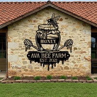 Custom Bee Farm Sign