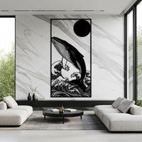 Whale in Great Wave Wall Art