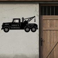 Custom Tow Truck Sign