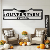 Custom Farm Name Sign