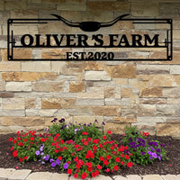 Custom Farm Name Sign