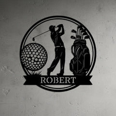 Custom Golf Name Sign