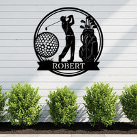 Custom Golf Name Sign