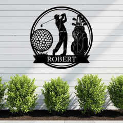 Custom Golf Name Sign
