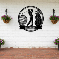 Custom Golf Name Sign