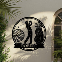 Custom Golf Name Sign