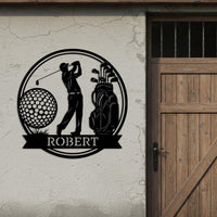 Custom Golf Name Sign