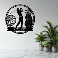 Custom Golf Name Sign