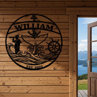 Custom Nautical Name Sign