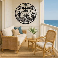 Custom Nautical Name Sign