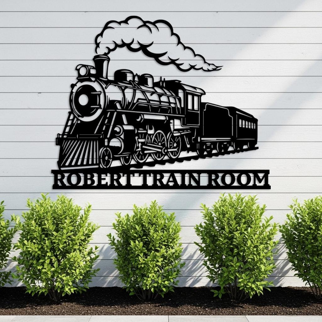 Custom Train Room Sign