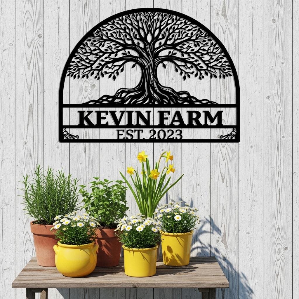 Tree of Life Farm Sign Outdoor