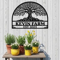 Tree of Life Farm Sign Outdoor