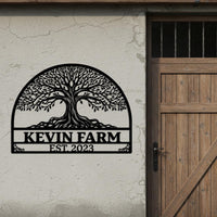 Tree of Life Farm Sign Outdoor