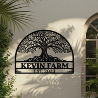 Tree of Life Farm Sign Outdoor