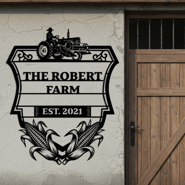 Corn Farm Sign Custom